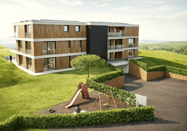 Erstvermietung: Topmoderne Attika-Wohnung im Eigentum Standard, Minergie effizient mit Solarstrom 2