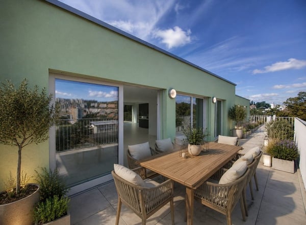 Magnifique attique de 6.5 pièces neuf avec terrasse et vue panoramique avec ascenseur privatif 4