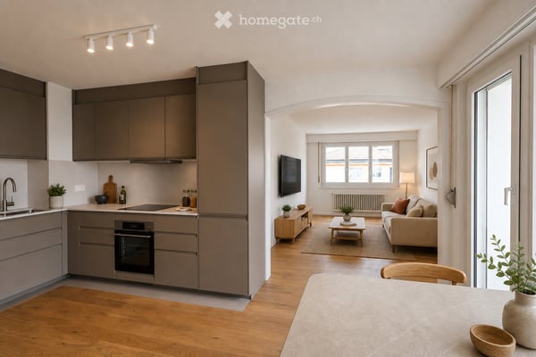 Grand appartement 4 pièces lumineux avec balcon à Lausanne 1