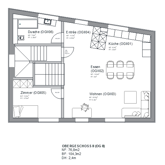 Immobilie in Siblingen - Neubau 7.5-Zimmer-Einfamilienhaus oder 2.5 und 4.5 Zweifamilienhaus in ruhiger Lage von Siblingen - Bild 15