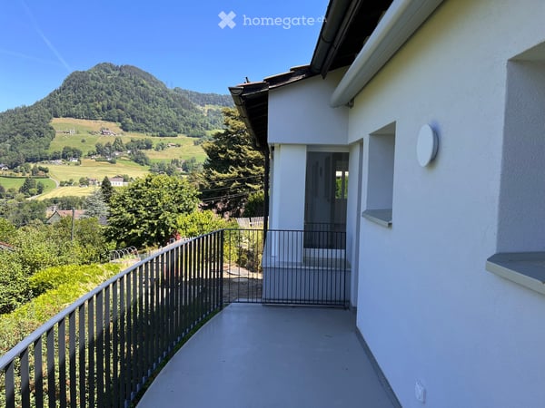 Dans la nature, appartement rénové à neuf, belle vue, 2 terrasses, jardin, hauts de Montreux 10