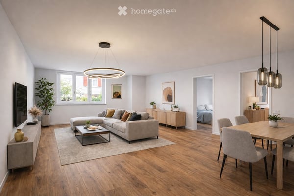 Exklusive 3.5-Zimmer-Wohnung mit Privatgarten – Erstbezug nach Totalsanierung 2