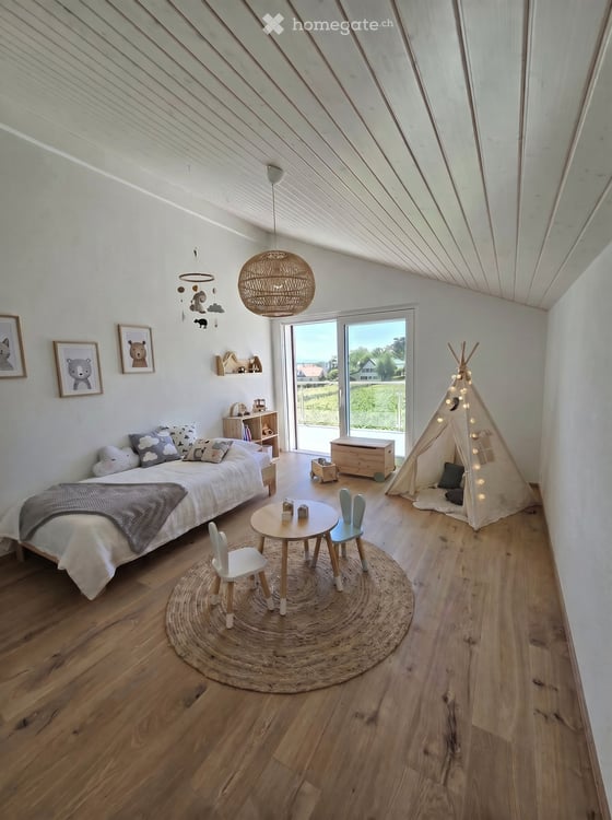 Appartement attique d'exception situé en plein vignoble avec vue dégagée sur le Léman et les Alpes 7