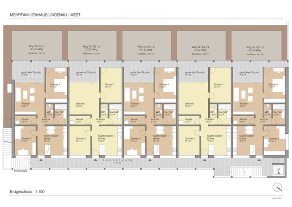 Luxuriöse 3.5-Zimmer Neubauwohnung mit grosser Terrasse + Aussicht in Herisau 18