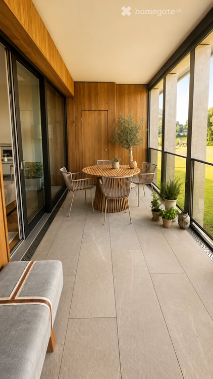 Moderne 3.5-Zimmer-Wohnung mit Balkon und herrlicher Aussicht in Stettlen 2