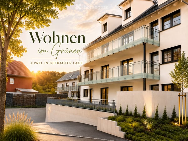 Wohnen im Grünen - Stilvolle Neubau 3-Zimmer-Wohnung 1