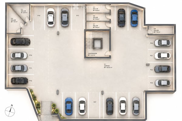 Wohnen im Grünen - Stilvolle Neubau 3-Zimmer-Wohnung 7