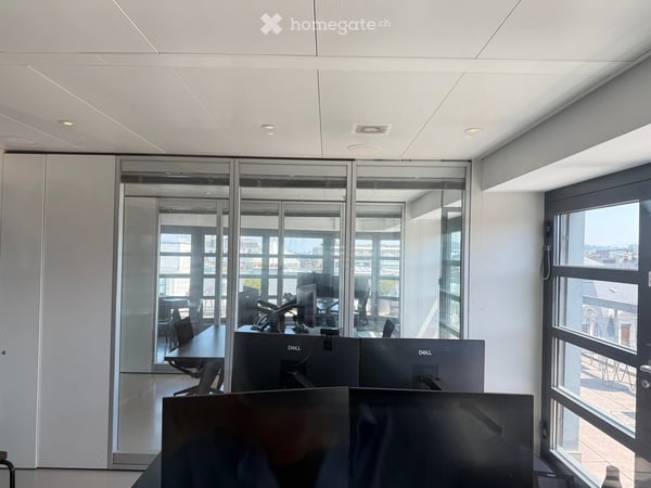 Bureau d'exception à Genève — immense terrasse, vue Jet d'Eau, clé en main, mobilier disponible 11