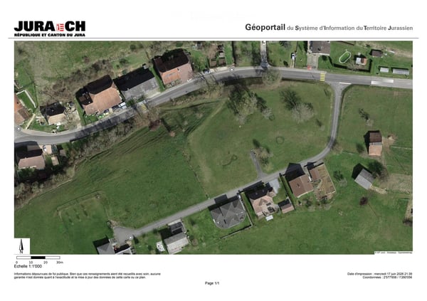 Terrain à bâtir viabilisé CHF 60.-m² avec belle vue à Basse-Vendline 4