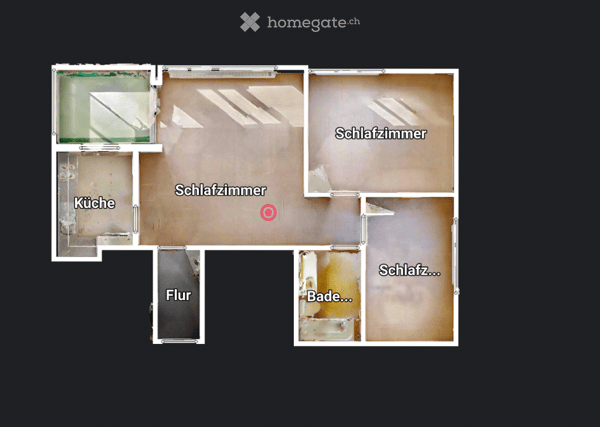 Wohnen über den Dächern von Thun – renovierte 3.5-Zimmer-Wohnung im 9. Stock 9