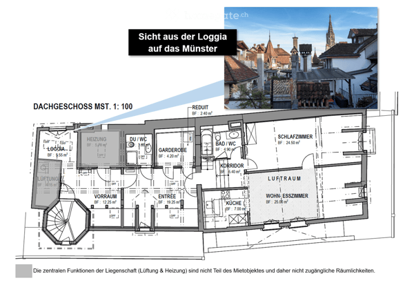 Luxuriöse Altstadt-Dachwohnung mit Münsterblick | 2023 neu 10