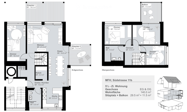 Exklusive 5.5-Zimmer-Maisonette Wohnung in Thalwil – Nachhaltiger Neubau an ruhiger Lage 2