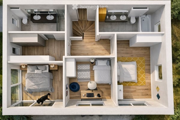 Terrain non viabilisé de 945 m² avec permis en force – Vue panoramique sur le lac Léman 8