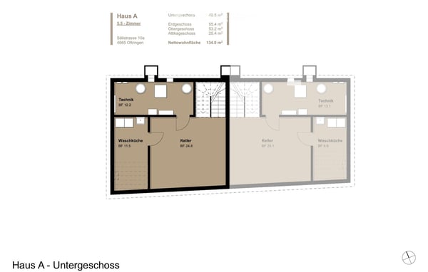 Modernes 5.5-Zimmer-Doppelhaus mit Attika-Terrasse und Garten – Neubau in Oftringen 10