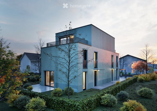 Modernes 5.5-Zimmer-Doppelhaus mit Attika-Terrasse und Garten – Neubau in Oftringen 2