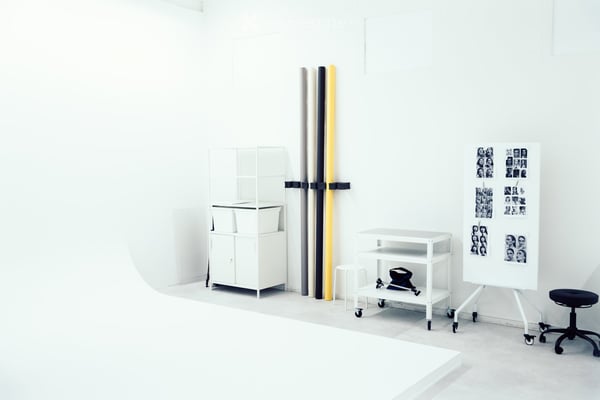 Bezugsbereites Tageslicht-Fotostudio mit Hohlkehle 3
