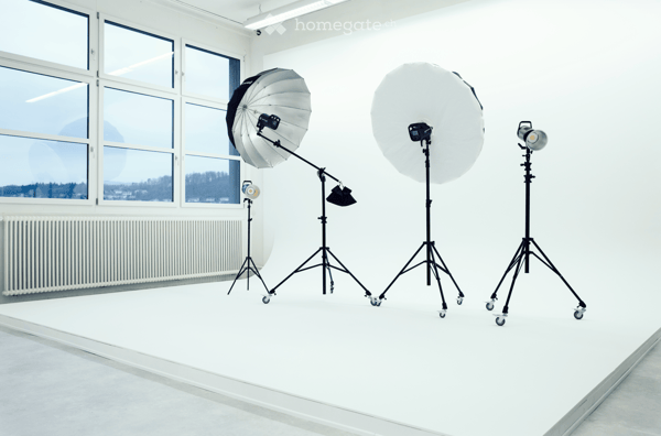 Bezugsbereites Tageslicht-Fotostudio mit Hohlkehle 4