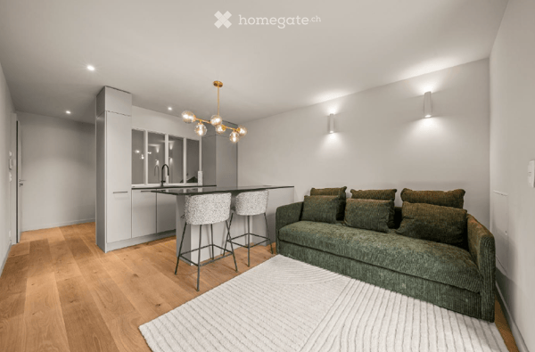 Superbe studio meublé de standing avec jardin, terrasse, grande cave et grand parking intérieur