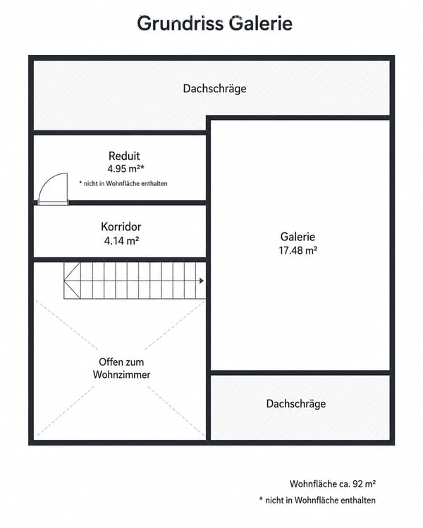 Charmante 3.5-Zimmer-Maisonette-Dachwohnung mit Galerie in Safnern. Sofort verfügbar! 13