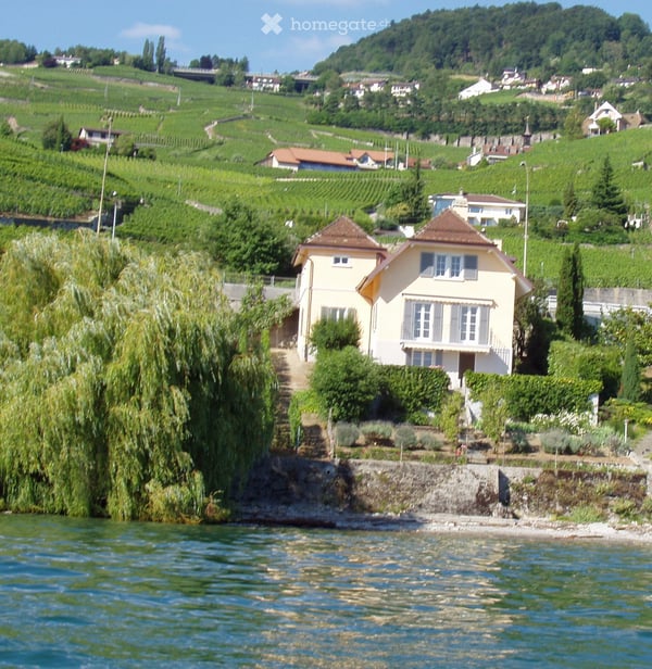 Villa au bord du lac à Villette – Cadre exceptionnel au cœur du Lavaux