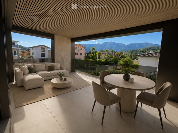 Zweitwohnsitz 3.5-Zimmer-Terrassenwohnung in Losone – Neubau 2026