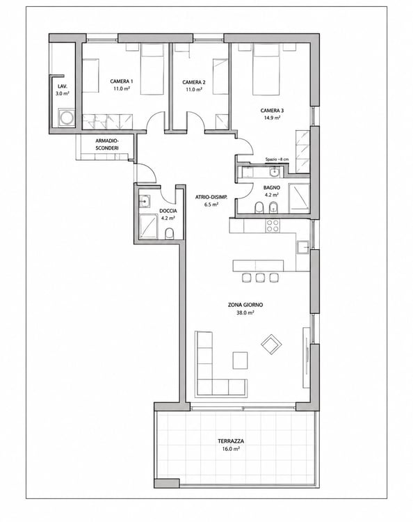 Zweitwohnsitz 3.5-Zimmer-Terrassenwohnung in Losone – Neubau 2026 21