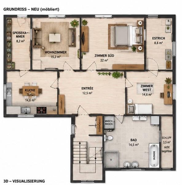 Charmante 3.5-Zimmer-Dachwohnung am Bahnhofplatz in Tobel 12