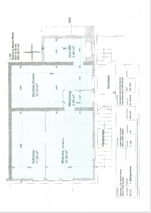 Fort potentiel de valorisation à Gampel – Appartement 2,5 pièces à rénover 13