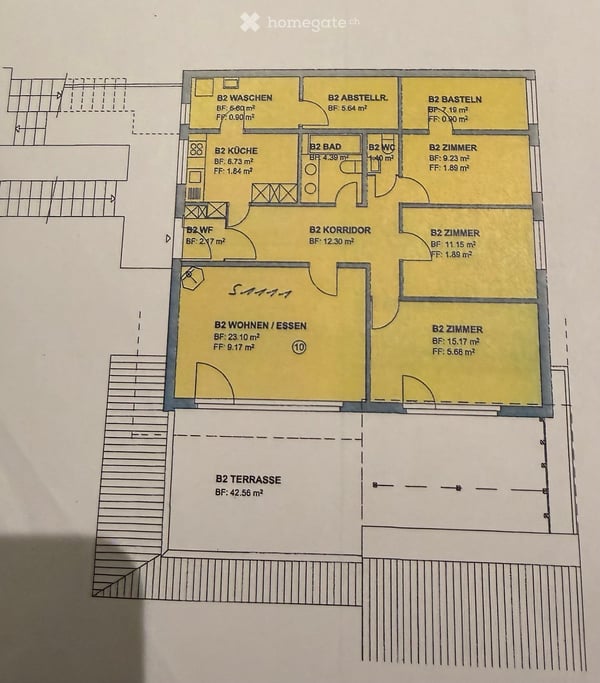 Sonnige 4.5-Zimmer-Terrassenwohnung mit Garage in Bühler AR 12