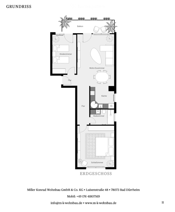 Hochwertige 3-Zimmer-Wohnung am Bodensee mit Balkon, Gartenzugang & Stellplatz 15