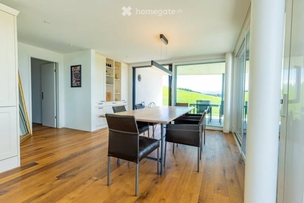 3.5-Zimmer-Attika mit Weitblick – 100 m² Terrasse & Studio 6