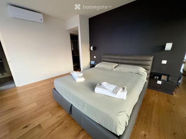 Stunning 2.5-Room Attic Apartment with Panoramic Lake & Mountain Views in Paradiso 5