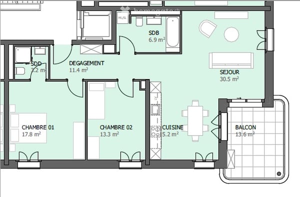 Appartement 3.5 pièces neuf de haut standing à Marly – Vivez au cœur d'un éco-quartier d'exception 10