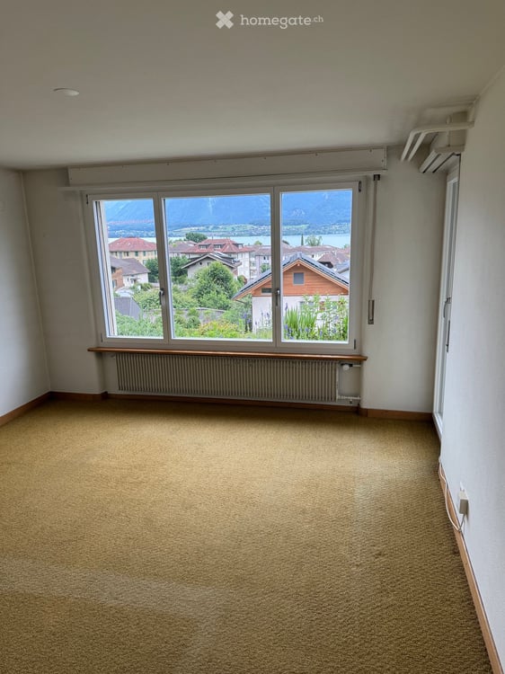 Freistehendes Einfamilienhaus mit 3 Garagen und fantastischer See- und Bergsicht in Hünibach 17