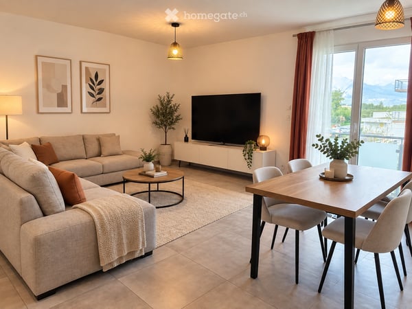 Appartement moderne de 2.5 pièces de 48 m2 avec vue, rentabilité exceptionnelle de 17,6% annuelle 2