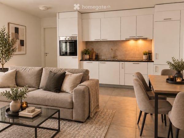 Appartement moderne de 2.5 pièces de 44m2 avec vue, rentabilité exceptionnelle de 17,1% annuelle