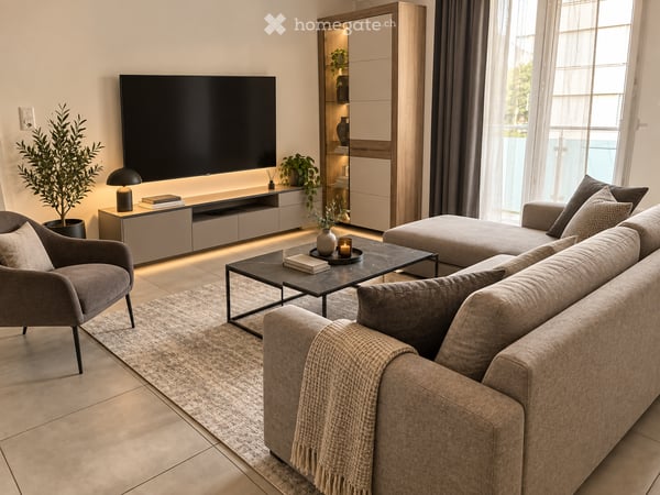 Appartement moderne de 2.5 pièces de 44m2 avec vue, rentabilité exceptionnelle de 17,1% annuelle