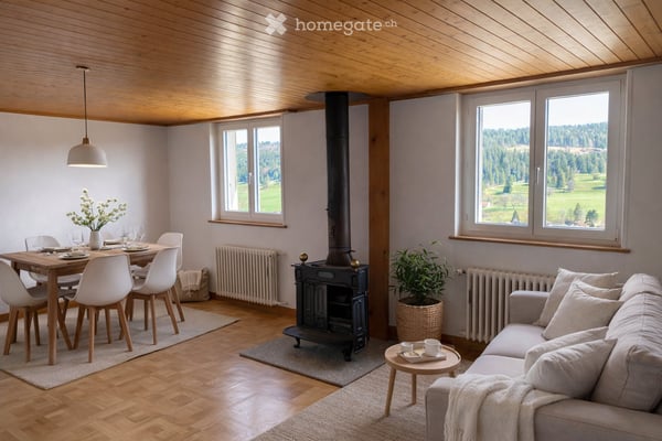 nid d'aigle: appartement au dernier étage dans un quartier calme