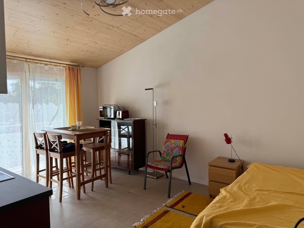 Studio meublé avec grand balcon à Yverdon-les-Bains
