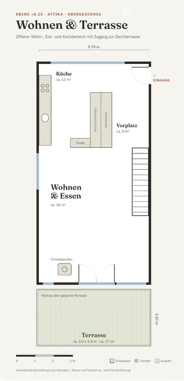Duplex-/Maisonette-Wohnung mit Terrasse und Balkon 32