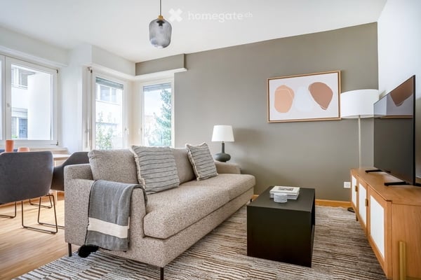 Stilvolle, möblierte 2.5-Zimmer-Wohnung in Allschwil mit moderner Einrichtung 3