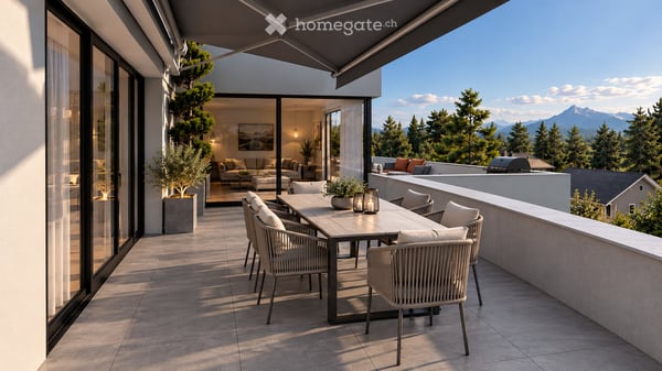 Zwei hochwertige 4.5-Zimmer-Neubau-Attikawohnungen mit grossen Terrassen in Konolfingen 4