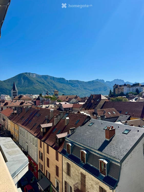 ANNECY HYPERCENTRE - Appartement de type Haussmannien - Vue Montagnes et Château exceptionnelle