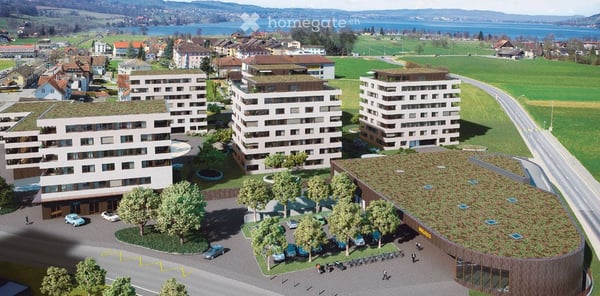 Neuwertige 3 1/2 Zimmerwohnung mit Loggia und Blick ins Grüne 2