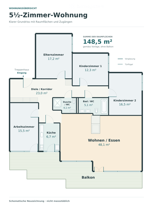 Grosszügige 5.5-Zimmer-Wohnung in Widen – ruhig, hell 10