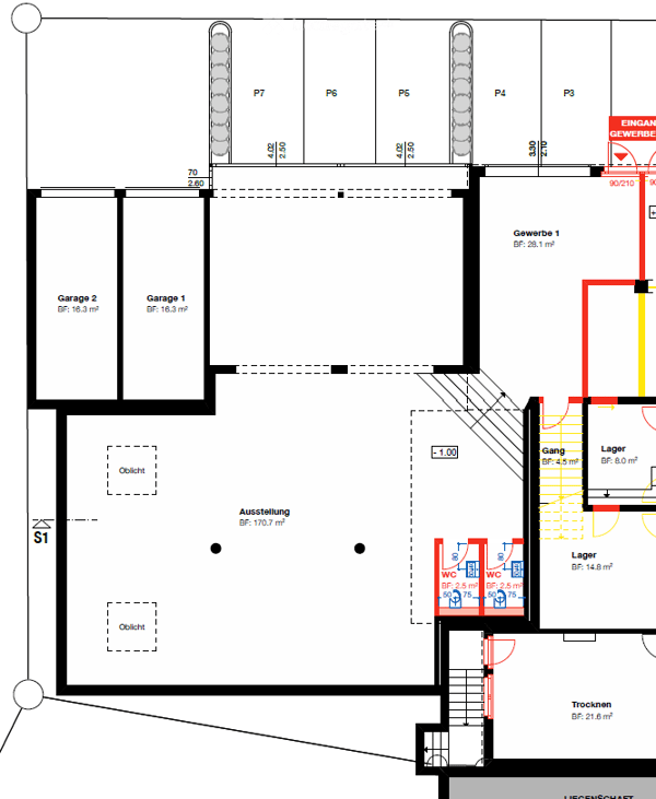 Attraktive 225m² Verkauf/Praxis - Büro/Gewerbefläche im Erdgeschoss an bester Lage in St. Gallen 2