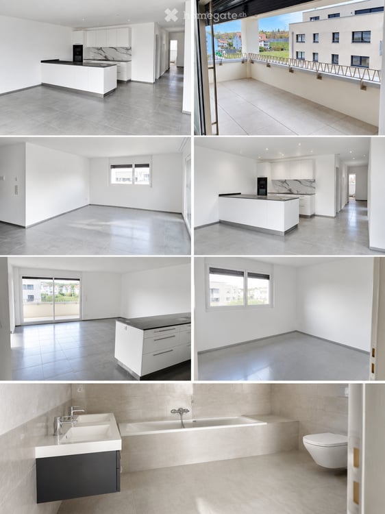 Moderne 4.5-Zimmer-Neubauwohnung mit grossem Balkon, hochwertiger Küche und viel Stauraum