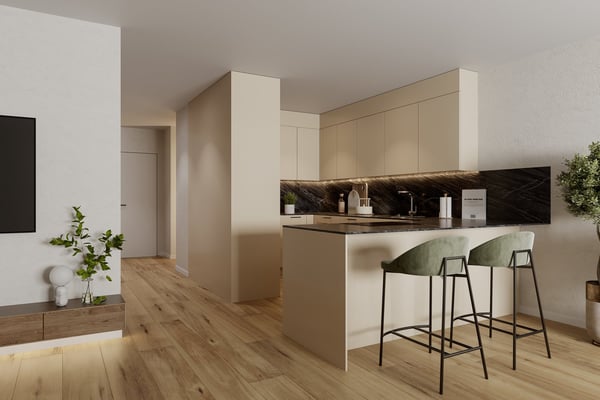 Bergsicht und Parkluft geniessen - 1.5-Zimmer-Maisonette-Wohnung 6