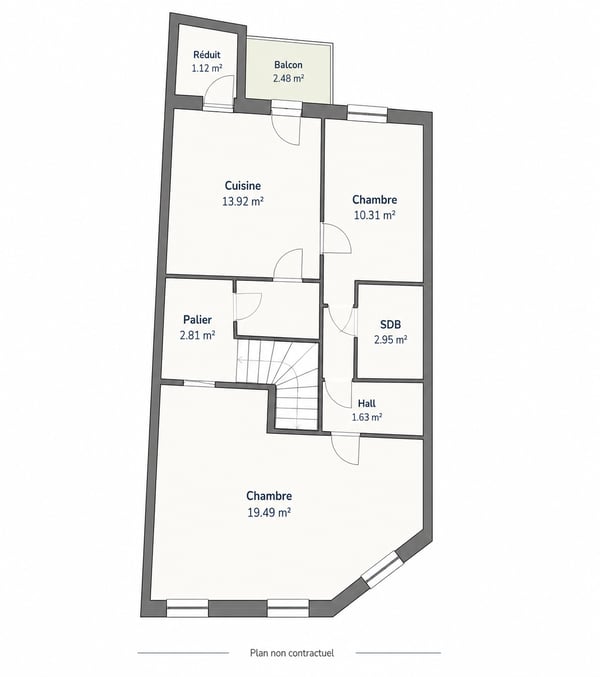 Appartement rénové de 3.5 pièces au 2ème étage 6