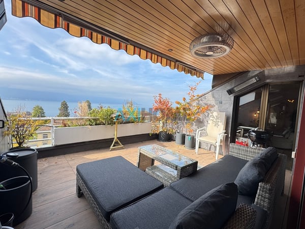 Une adresse privilégiée à Montreux ! 4,5 pièces vue lac avec balcon 1